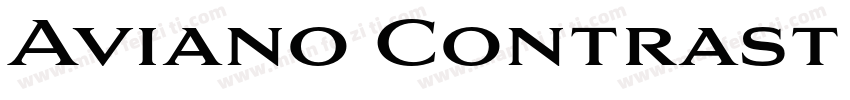 Aviano Contrast Bold字体转换